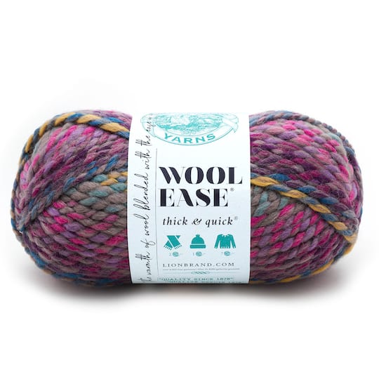 15 Pack: Lion Brand® Wool-Ease® Thick & Quick® Yarn, Prints, Stripes & Metallics